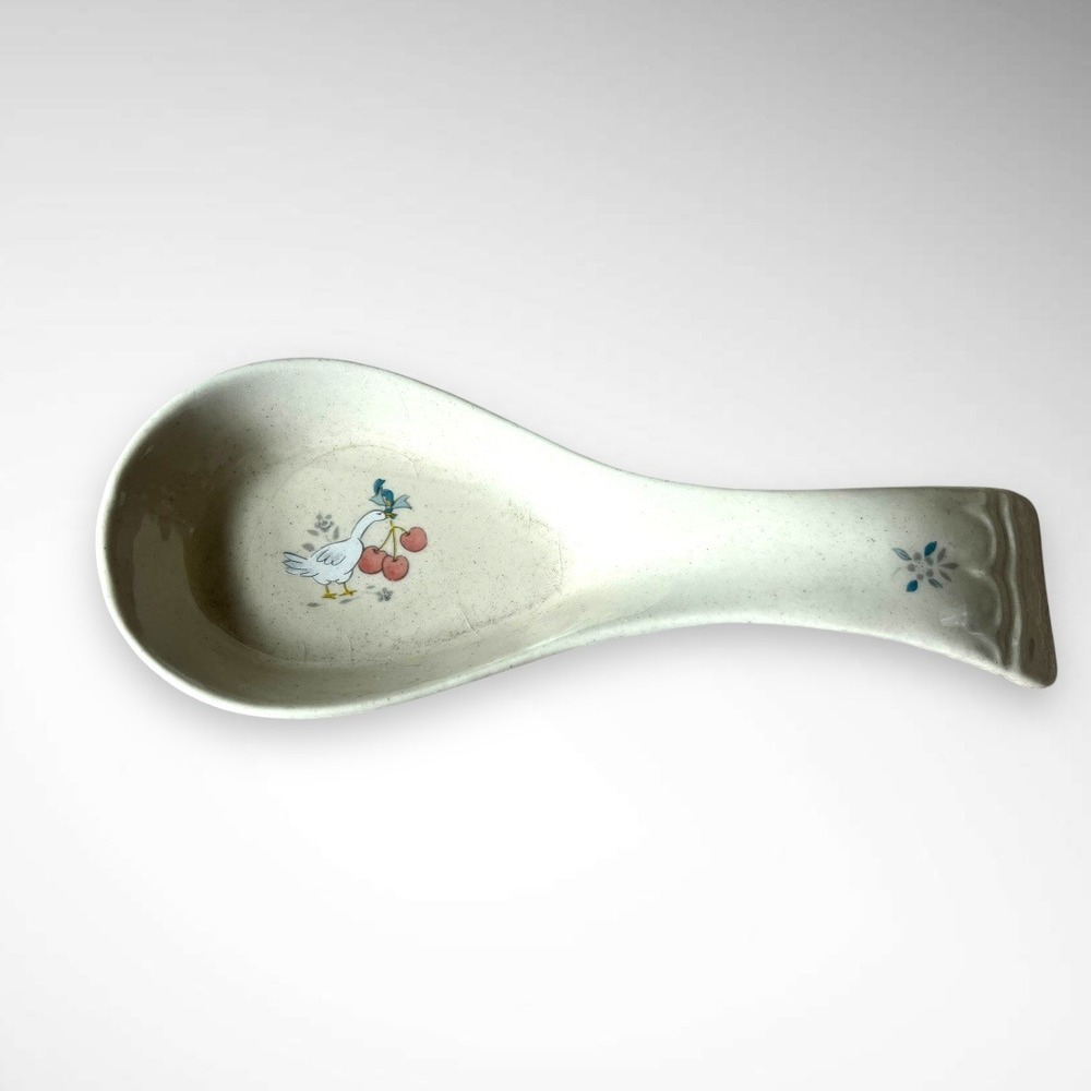 VINTAGE 90'S Goose Country Americana 3 Piece Salt, Pepper, Spoon Rest Set | NIB - Picture 4 of 9